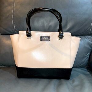 Kate Spade Black and Cream Tote Bag
